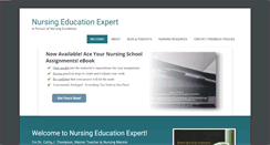 Desktop Screenshot of nursingeducationexpert.com